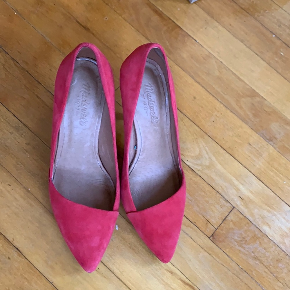 Madewell pumps size 8, red